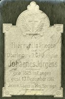Single Grave Marker