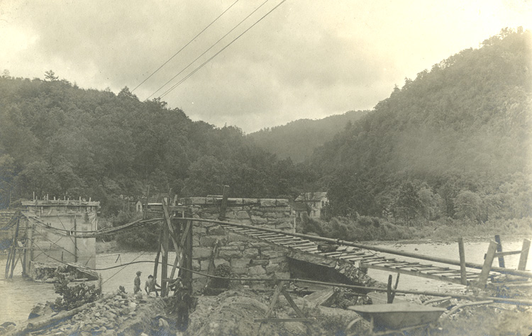 Bridge Destroyed by Flood
