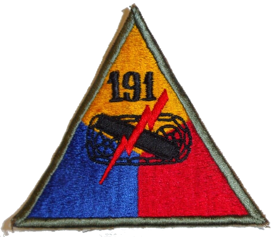 191st
                Tank Battalion Shoulder Patch