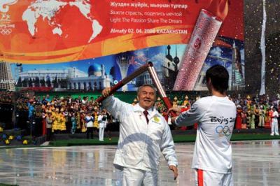 Kazakhstan weightlifter Anatoly Khrapaty pictured in action