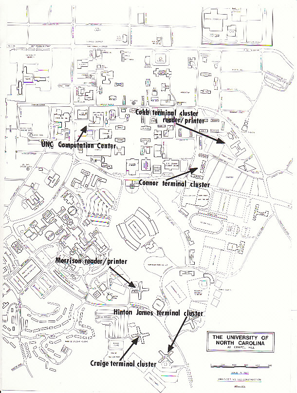Location of terminal clusters