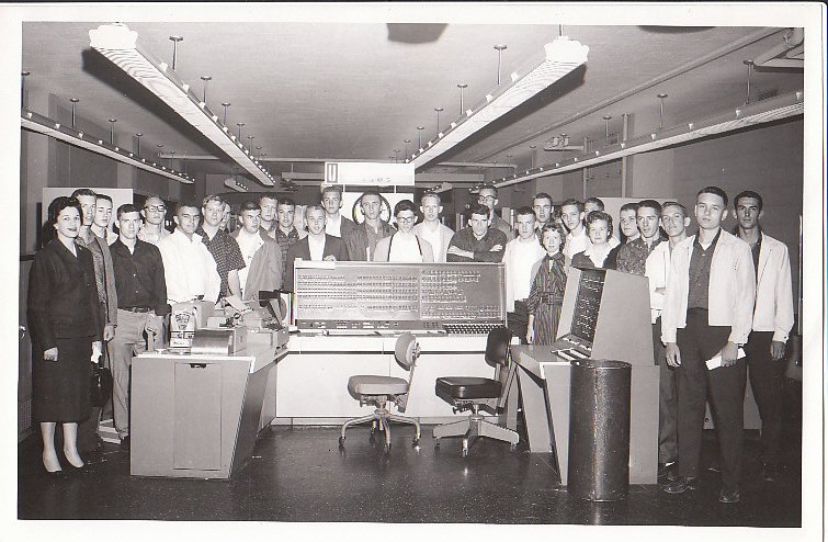 Students with Univac 1105