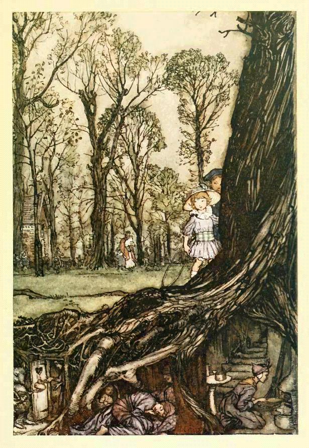 Fairies are all more or less in hiding
until dusk.