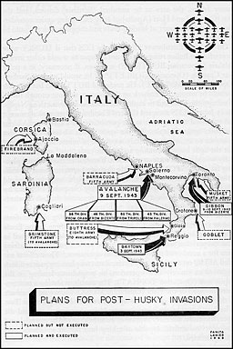 Plans for Post-HUSKY Invasions