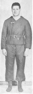 Figure 9.--Padded coat and trousers worn under the new winter uniform