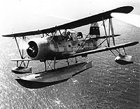 Photo # 80-G-5885: Curtiss SOC-1 in flight, July 1939