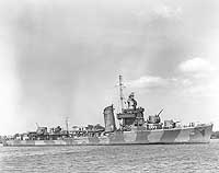 Photo # 80-G-10124:  USS Mustin at Pearl Harbor, June 1942