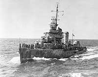 Photo # 80-G-12263:  USS Aaron Ward in the Solomon Islands area, August 1942
