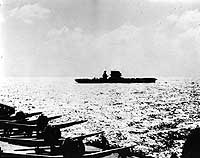 Photo # 80-G-16569:  USS Lexington on the morning of 8 May 1942, seen from USS Yorktown