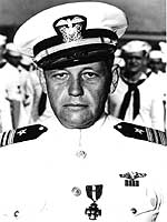 Photo # 80-G-20016: Lieutenant Commander William H. Brockman, Jr., after receiving the Navy Cross, Nov. 1942
