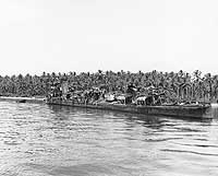 Photo # 80-G-232152:  Japanese destroyer Nagatsuki's remains, at Kolombangara, May 1944