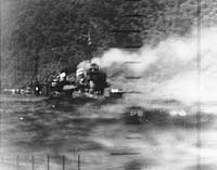Photo # 80-G-35738:  Japanese destroyer Harusame after she was torpedoed by USS Wahoo, 24 January 1943