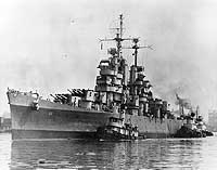 Photo # 80-G-370144:  USS Galveston off Philadelphia, Pennsylvania, 24 May 1946
