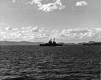 Photo #: 80-G-433621:  USS Toledo in Wonsan Harbor, Korea, Sept. 1951