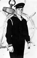 Photo # 80-G-442505: Hospitalman Richard De Wert, circa 1949-50