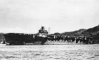 Photo # 80-G-701429:  Japanese aircraft carrier Junyo at Sasebo, circa Fall 1945