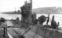 Photo # NH 752:  USS L-1 at Berehaven, Ireland, 1918