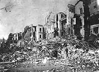 Photo # NH 1447:  Street in Messina, Sicily, showing damage caused by the 28 December 1908 earthquake
