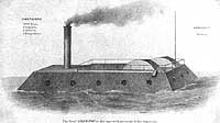 Photo # NH 1734:  CSS Louisiana.  Lithograph depicting the ship in April 1862