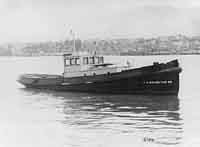 Photo # NH 41603:  Motor Tug No. 89 early in her career.