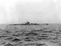 Photo # NH 41758:  USS S-9 underway in Hampton Roads, Virginia, June 1927