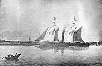 Photo # NH 42258:  Artwork of the Japanese ironclad Azuma