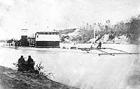 Photo # NH 42269:  USS Saugus in the James River, Virginia, circa early 1865