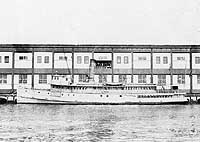 Photo # NH 42443:  USS Sappho in port, during World War I