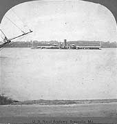 Photo # NH 42753:  USS Tonawanda off Annapolis, Maryland, circa 1866-1872