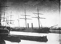 Photo # NH 43291: CSS Rappahannock tied up at Calais, France