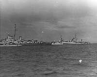 Photo # NH 44311:  USS Glennon after she hit a mine off Normandy on 8 June 1944