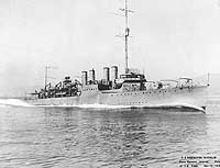 Photo # NH 44824:  USS Nicholas running trials, 10 November 1920