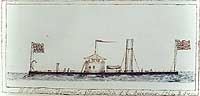 Photo # NH 46296-KN:  Sketch of USS Squando at Charleston, S.C., December 1865.