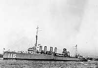 Photo # NH 48477:  USS Waters at her moorings, circa 1919