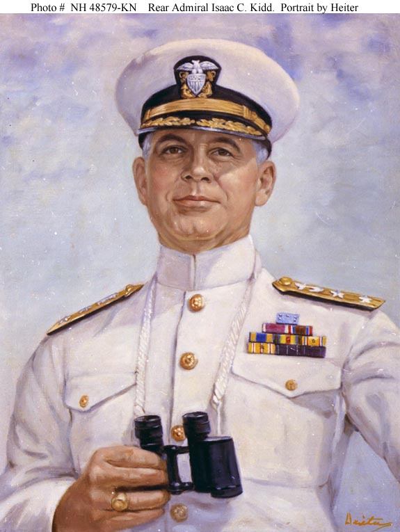 Image result for images of Rear Admiral Isaac C. Kidd