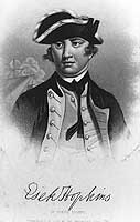Photo # NH 49075: Commodore Esek Hopkins.  19th Century engraving by J.C. Buttre