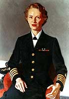Photo # NH 49392-KN:  Captain Joy Bright Hancock, USN.  Portrait by David Komuro.
