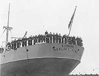 Photo #  NH 49902:  Crewmen on USS Mercer, 1919