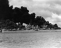 Photo # NH 50766:  USS Phoenix in Pearl Harbor, 7 December 1941