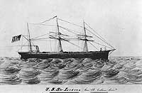 Photo # NH 51415:  USS Lodona.  Sketch by Commander Edmund R. Colhoun.