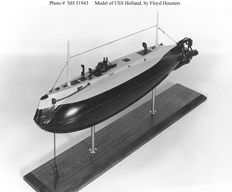 USN Ships--USS Holland (Submarine # 1) -- Plans, Models 