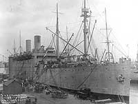 Photo # NH 52857:  USS Covington at the Boston Navy Yard, 4 October 1917