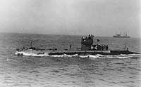 Photo # NH 53607:  USS H-4 underway, circa 1922
