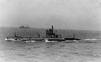 Photo # NH 53608:  USS H-5 underway, circa 1922