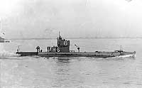 Photo # NH 53609:  USS H-6 underway, circa 1922