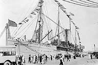 Photo # NH 53624:  USS Hancock at the Philadephia Navy Yard, 28 June 1919