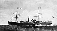 Photo #  NH 54332:  Lithograph of the steamship Eagle, 1861