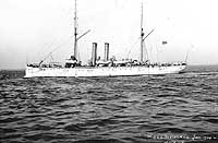 Photo # NH 55170:  USS Cleveland underway in 1904