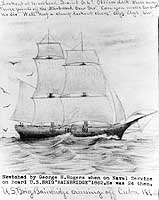 Photo # NH 56662:  U.S. Brig Bainbridge.  Sketch by George H. Rogers, USN
