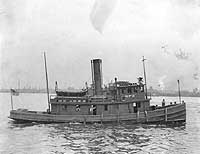 Photo # NH 56667:  Tug Bernard, probably in the Delaware River while under charter to the Navy